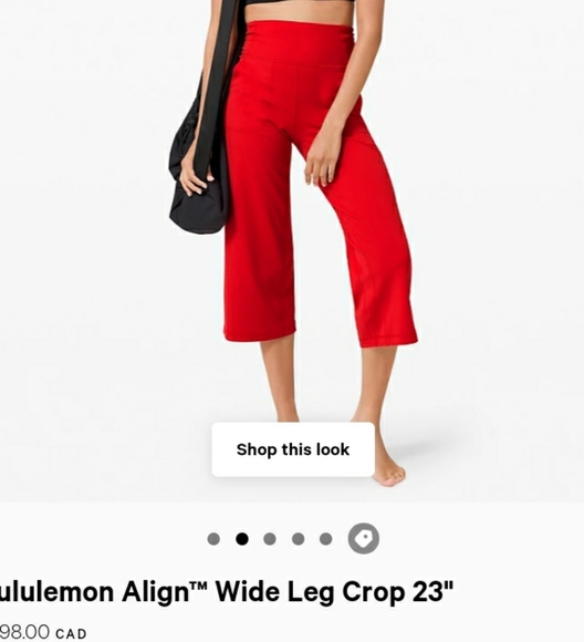 Pants - Lululemon align wide leg crop 23"